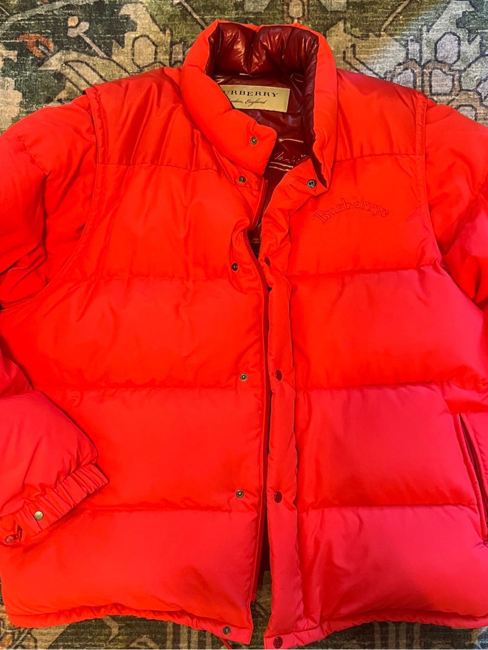 Burberry Men’s Red Puffer Jacket